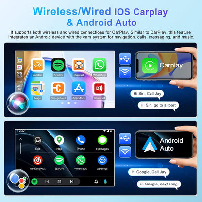 4+64G Wireless Carplay Android 13 autoradio 2 Din voor Fiat Ducato 06-23 10 inch autoradio met Android Auto Navi GPS WIFI Mirror Link Bluetooth/WiFi/GPS/FM RDS Radio/SWC achteruitrijcamera