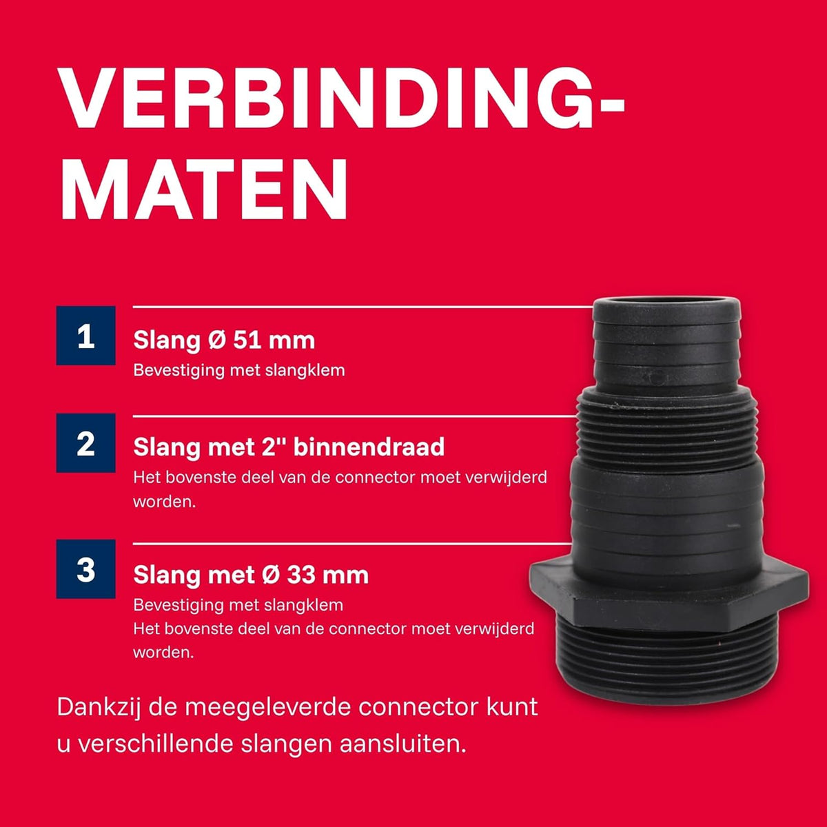 T.I.P. Extrema 500/13 IX 30171 Vuilwaterpomp, bouwpomp, debiet tot 30.000 l/u, opvoerhoogte max. 6 m/max. druk 1,3 bar, geschikt voor reinigingsmiddel, gegoten precisieloopwiel van roestvrij staal