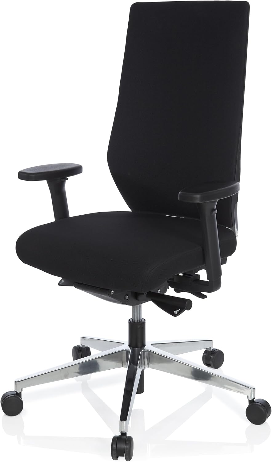 HJH OFFICE 608840-P PRO-TEC 700 draaistoel stof, zwart/oranje zwart
