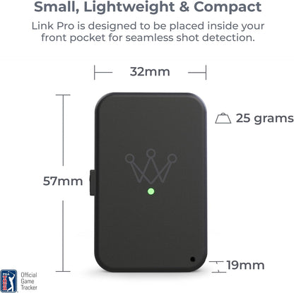 Arccos Link Pro Wearable: volg automatisch je golfspel zonder je telefoon, compatibel met Arccos Smart Sensors & Arccos Smart Grips
