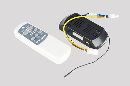 Pepeo Plafondventilator met verlichting en afstandsbediening Melton, behuizing lak wit, vleugelkleur wit, 132 cm