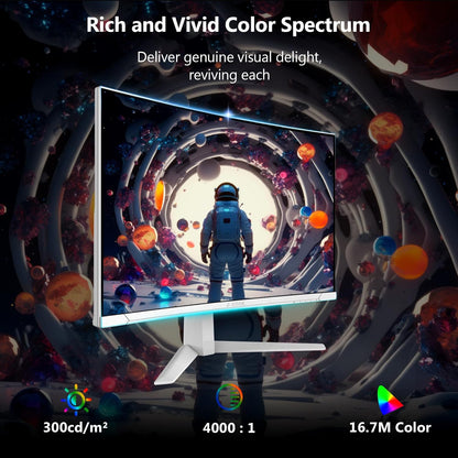 Z-Edge White Curved Gaming PC Screen 27'' 300Hz (DP1.4×2), 1ms MPRT, FreeSync, FHD, 240Hz (HDMI2.0×2), White LED Gaming Monitor 16:9, Adjustable Slope, 1500R VA, 4000:1, VESA(DP Cable Included)