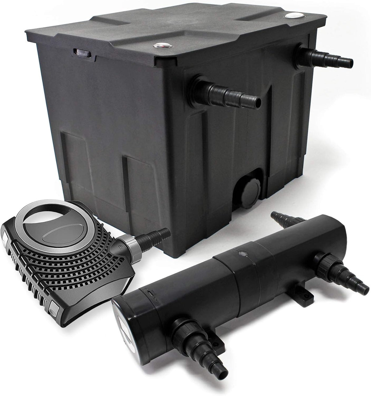 Set: Bio-vijverfilter set 12.000 l SuperEco vijverpomp 80 W UVC-unit 18 W
