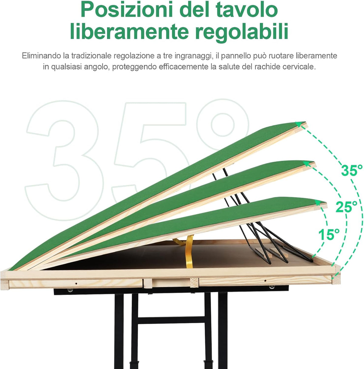 Wooden puzzle table with legs for 1500 pieces, 89 x 69 cm, height adjustable, 45 degree inclination, 4 drawers with lid, ideal gift for adults - QUORE