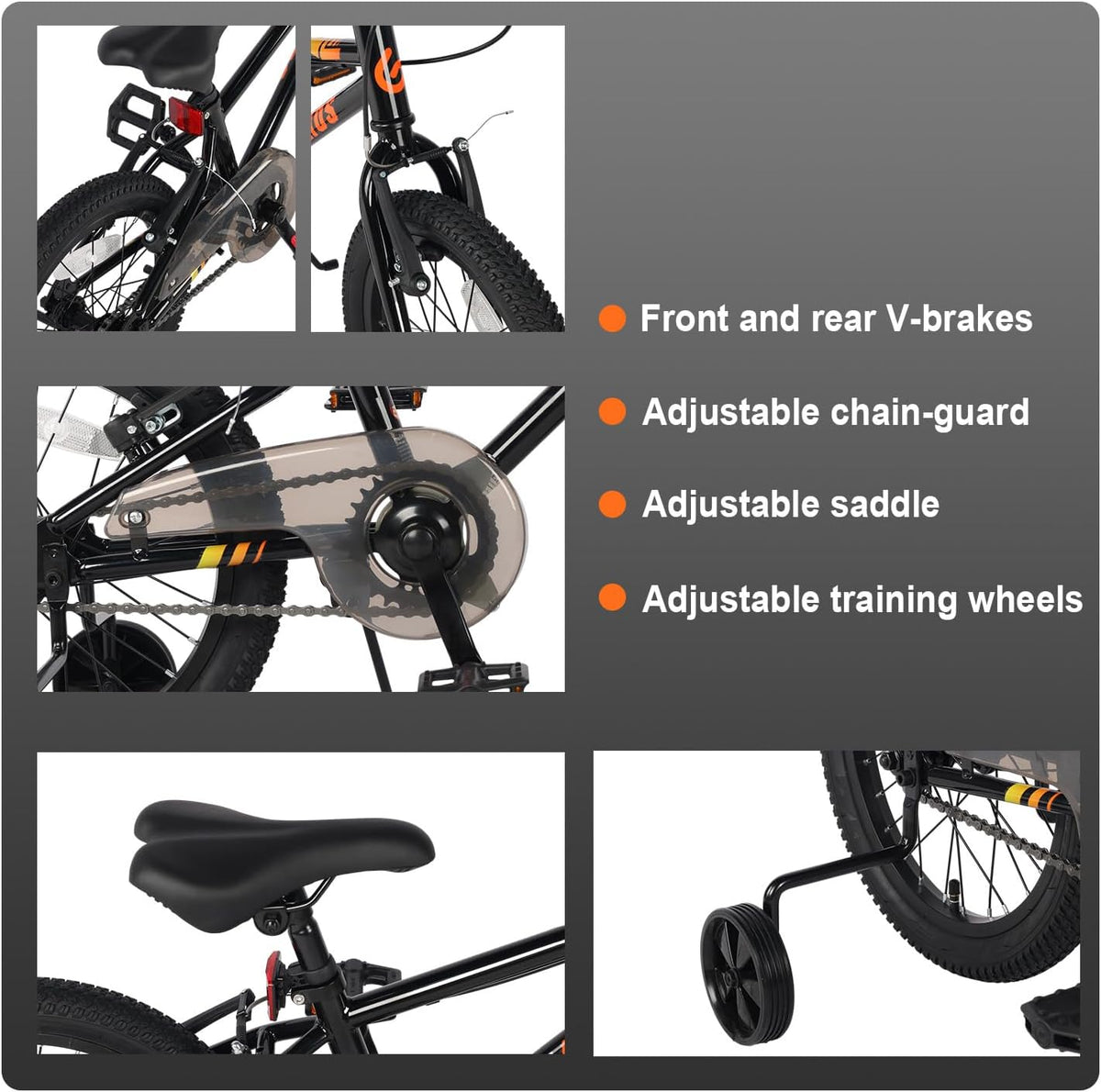 Glerc kinderfiets 16 inch BGG1029A16bk