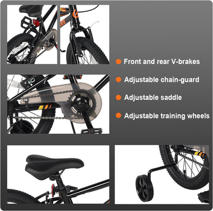 Glerc kinderfiets 16 inch BGG1029A16bk
