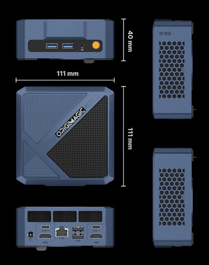 Mini PC – Mini Computer – Compacte PC – Desktop PC – Ryzen 7 Processor – 32 GB DDR5 Geheugen – 1 TB SSD – Ondersteunt 4x 4K Schermen