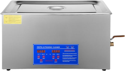 Ultrasone reiniger, ultrasoon reinigingsapparaat, ultrasone reiniger met verwarming, digitale timer voor glazen, sieraden, valse tanden, munten
