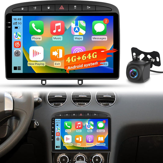 4+64G Autoradio – Android Headunit – Multimedia Systeem – Touchscreen Radio – Navigatie Stereo – 9 Inch HD Scherm – Wireless CarPlay & Android Auto