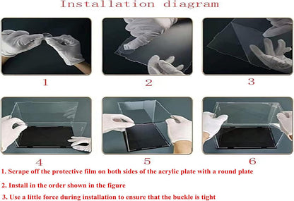Display case box, helder acryldisplay, stofdicht, showcase met verdikkingsbasis, voor display, actiefiguren, thuisopslag, organizer, speelgoed (55 x 33 x 30 cm)
