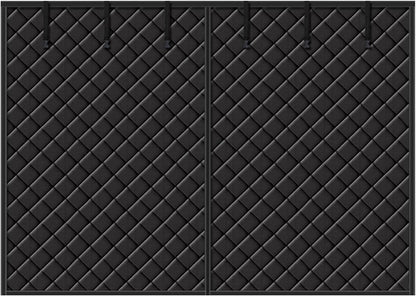 Garage Magnetisch thermisch geïsoleerd deurgordijn, garagedeurgordijnen, koud en waterdicht, winddicht en warmte-isolerend, Oxford stof, deurscherm isolatie afdekking voor de winter (zwart, 490 x 215