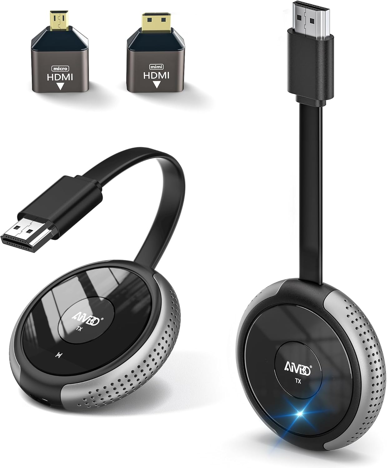 HDMI draadloze Zender en Ontvanger, 4K Draadloze HDMI Extender 5G HDMI Draadloos Overdragen en Ontvanger 50M Afstand met Externe Antenne Streaming Video&Audio voor Laptop, Camera, PC, Projector, TV