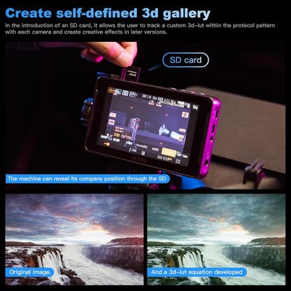 Viltrox DC-550 Pro 5,5 Inch Aanraakscherm Video-Monitor, On-Camera Uitvoer, Belichtings- en Focusassistent, Golfvorm 1200 Nits, 4K HDMI DSLR Externe Voor Sony, Canon