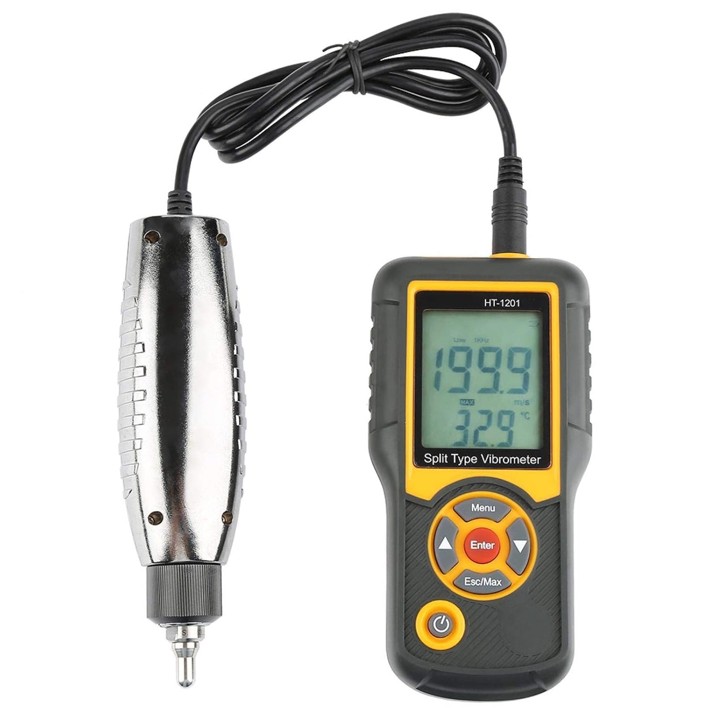 Digitale trillingsmeter, meetinstrument voor trillingssensor, precisiespleet, draagbaar, met snelheid 0,1 ~ 199,9 m/s2 pick.