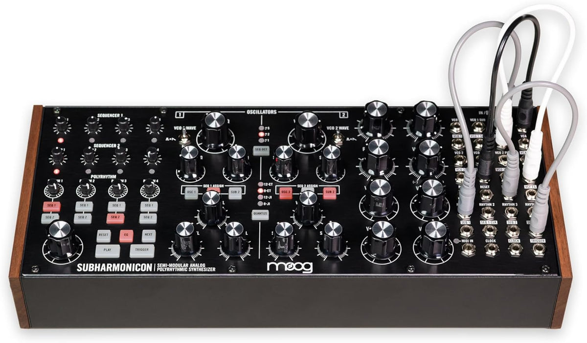 MOOG Subharmonicon Semi-Modulaire Analoge Polyritmische Synthesizer met Dual Sequencer, MIDI en Patch Bay