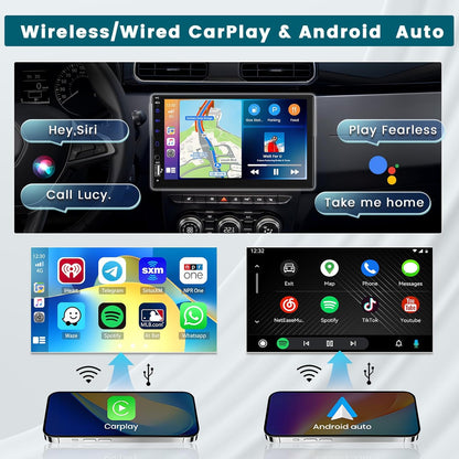 1-DIN Autoradio – Autoradio Met Touchscreen – Auto Multimedia Systeem – Bluetooth Autoradio – Carplay Android Auto Radio – 7 Inch Display – Achteruitrijcamera Inclusief - QUORE