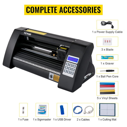 Vinylsnijplotter – Snijplotter – Plottersnijder – Vinylsnijmachine – Stickerplotter – Semi-automatisch met optisch oog voor contoursnijden – 375 mm snijbreedte met LED-display