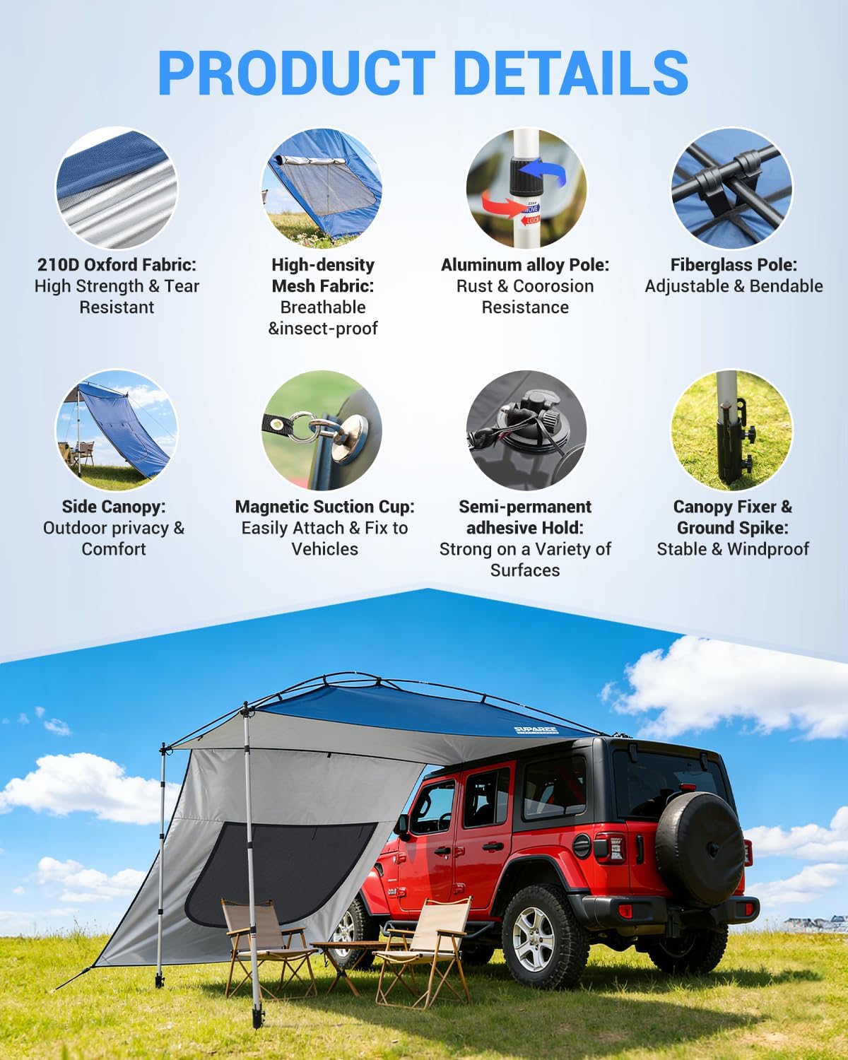 SUPAREE luifel auto camping auto