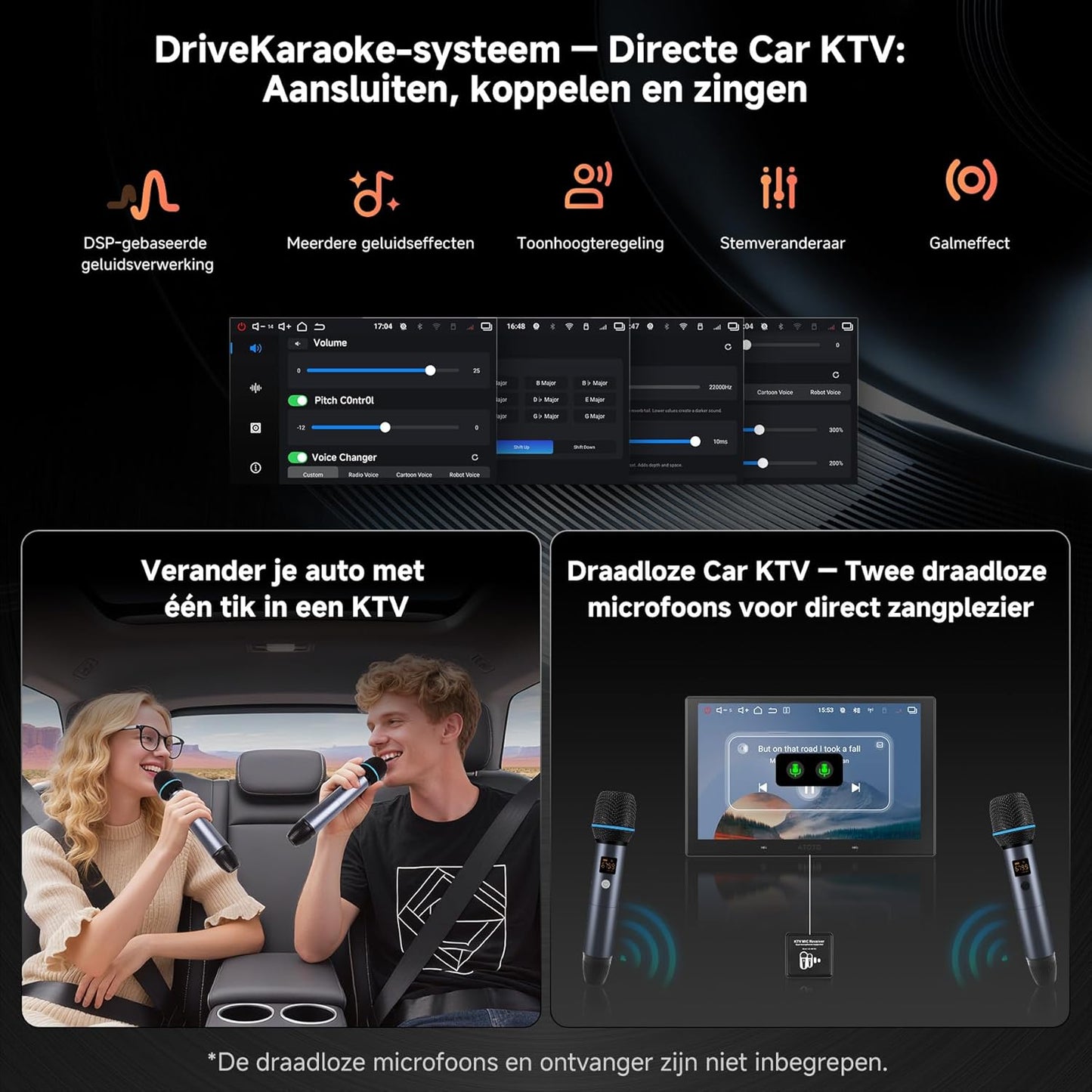 Android Autoradio – Multimedia Systeem – Navigatie Unit – Touchscreen Radio – 2-DIN Stereo – 10.1" QLED Scherm – 6GB RAM & 128GB Opslag – Draadloos CarPlay & Android Auto