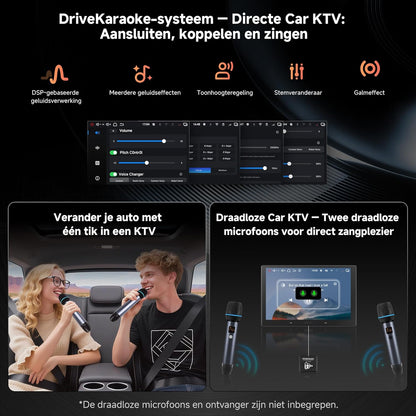 Android Autoradio – Multimedia Systeem – Navigatie Unit – Touchscreen Radio – 2-DIN Stereo – 10.1" QLED Scherm – 6GB RAM & 128GB Opslag – Draadloos CarPlay & Android Auto