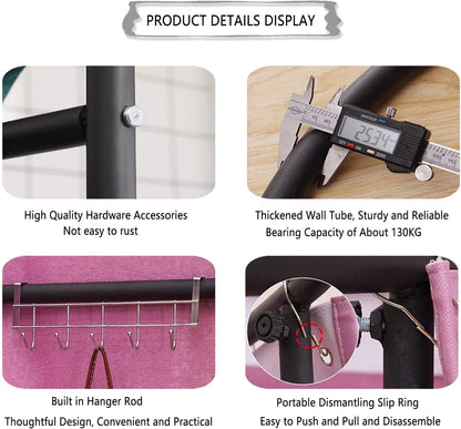Clothing Store Fitting Room, Simple Changing Room, Privacy Screen Partition with 90% Blackout Curtain and Hook, Suitable for Shopping Mall, Swimming Pool, Gym, 3 Colours