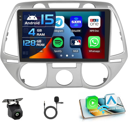 Autoradio – Multimedia Systeem – Navigatie – Touchscreen Radio – Android Radio – 9-Inch In-Cell Scherm – Draadloze CarPlay & Android Auto