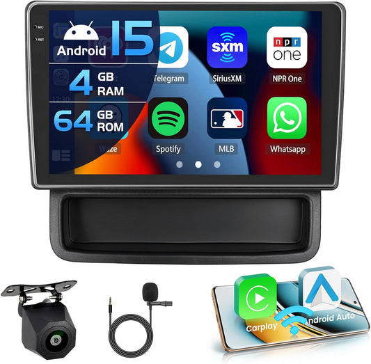 4+64G Car Radio for Renault Trafic 2 Opel Vivaro A Nissan Primastar 2010-2014 Android 15 with 10'' In-Cell Screen Support for Wireless Carplay Mirror Link Radio FM/RDS GPS WIFI - QUORE