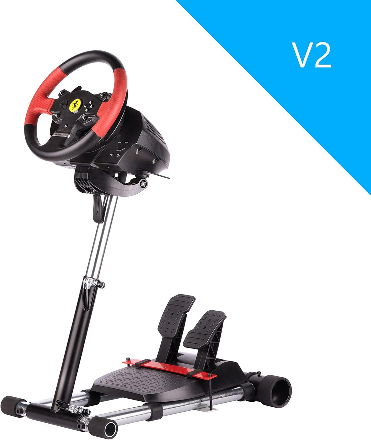 Wheel Stand Pro – Stuurwielstandaard – Racing Wheel Stand – Gaming Standaard – Pedalenhouder – Verstelbaar 360° – Stalen Constructie Zwart