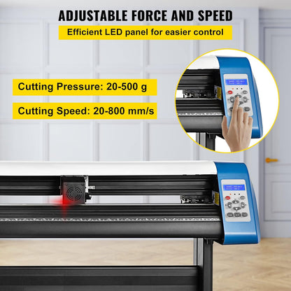 Vinylsnijmachine – Snijplotter – Vinylplotter – Contoursnijder – Plotter – Semi-Automatisch Contoursnijden Met Optisch Oog – 780 Mm Snijbreedte En 870 Mm Papiertoevoer