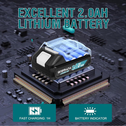 2.5 draadloze metalen lintzaag (Met batterij)