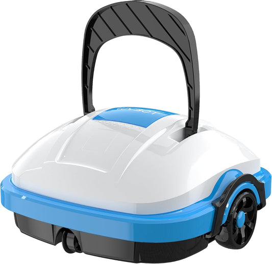 <font dir="auto" style="vertical-align: inherit;"><font dir="auto" style="vertical-align: inherit;">        WYBOT Pool Robot for Above Ground Pools, 50m², Dual-Motor Robot with Independent Parking | Wireless Pool Robot with White Battery       </font></fo