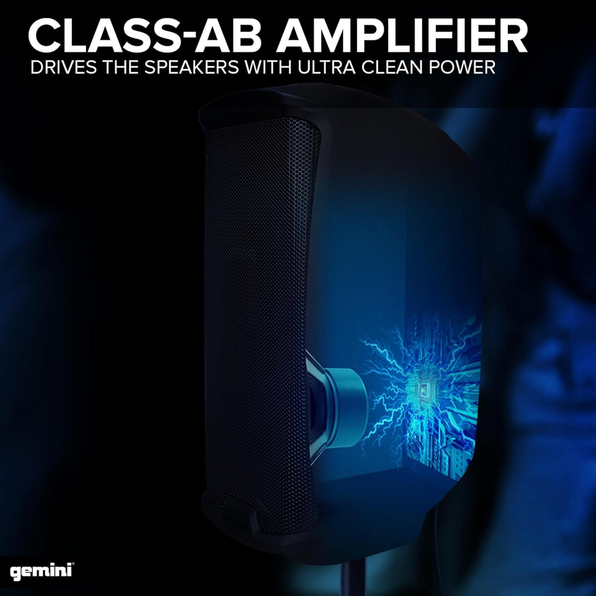 Gemini AS-2115P: 2000 WaTT Active 15" luidspreker