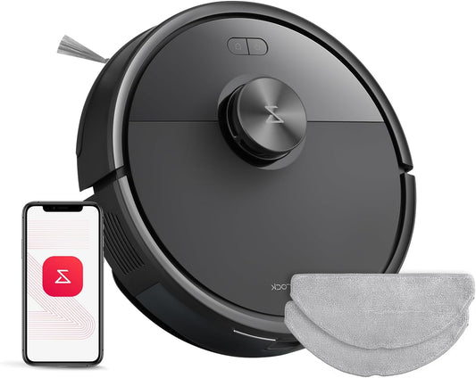 Robotstofzuiger – Robotstofzuiger Met Dweilfunctie – Robotstofzuiger Voor Huisdieren – Slimme Stofzuiger – Robotstofzuiger Met App – 10.000 Pa Zuigkracht – Dubbel Anti-Klit Systeem – 150 Min Batterijduur – LiDAR Navigatie - QUORE