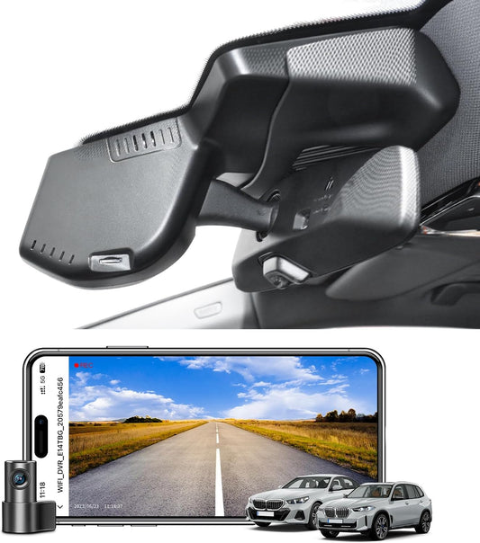 Dashcam – Autocamera – Rijrecorder – Voor en Achtercamera – OEM Stijl Integratie – 4K voor & 1080p achter – WiFi & app bediening
