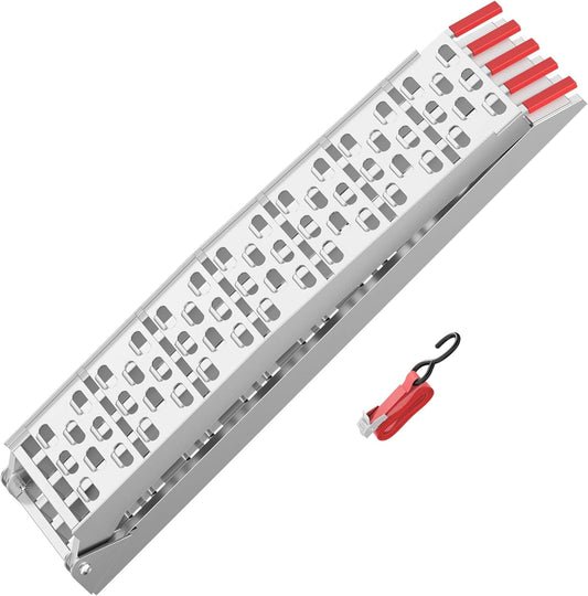 Oprijplaat aluminium opvouwbaar – 226 cm 410 kg – motoroprijplaat oprijsteun oprijplank