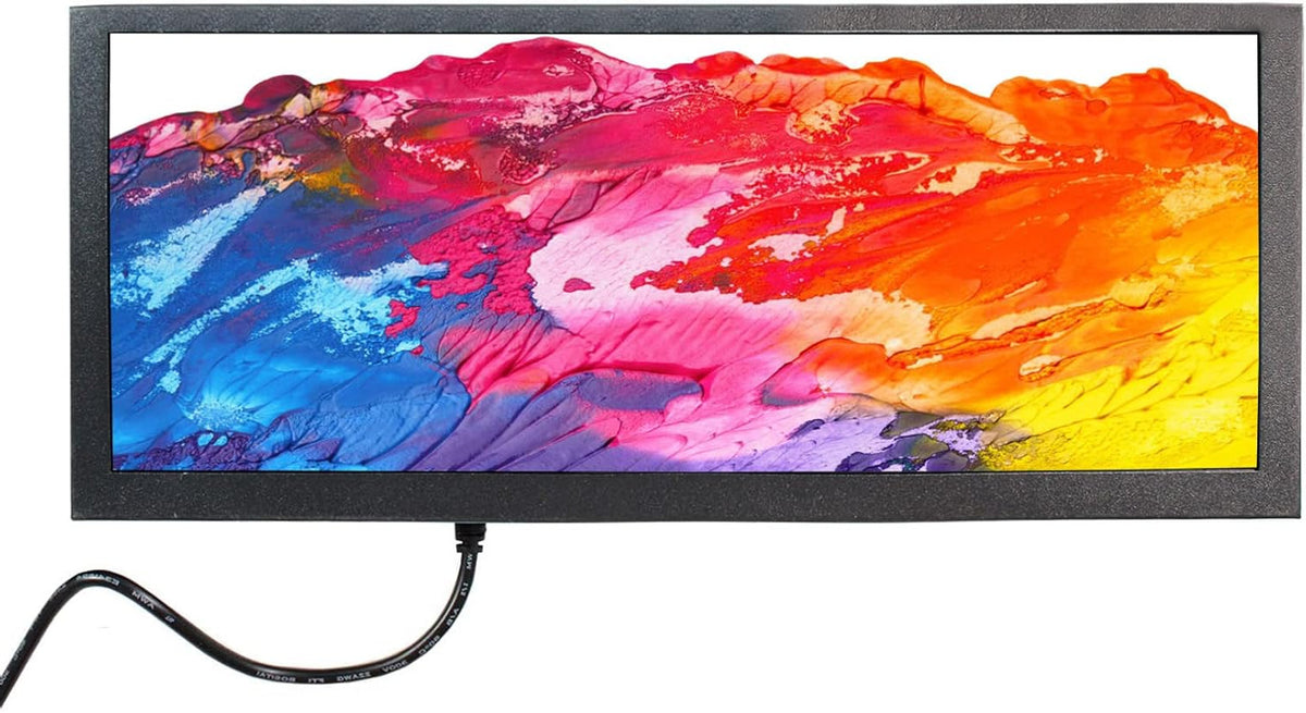 Portable Monitor – Draagbaar Scherm – Extra Laptop Scherm – Breedbeeld LCD – USB VGA Monitor – 12,3 Inch IPS Scherm – 600 Nit Helderheid – Metaal Behuizing Met Speakers
