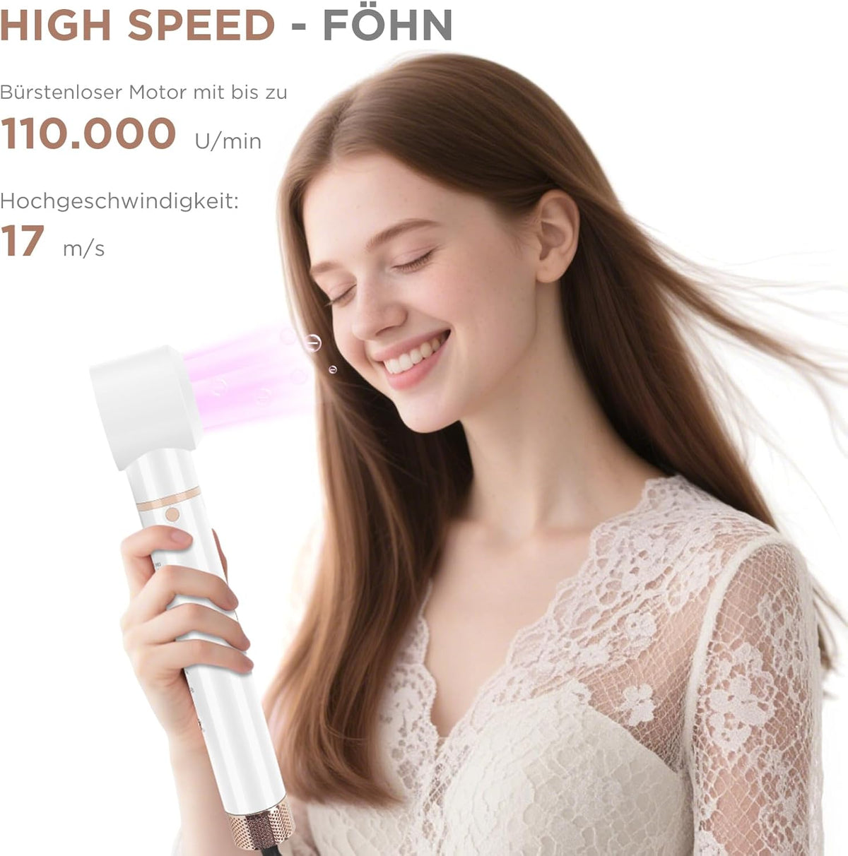 PARWIN PRO BEAUTY 5-in-1 airstyler, haarstyler, haardroger, warme luchtborstelset