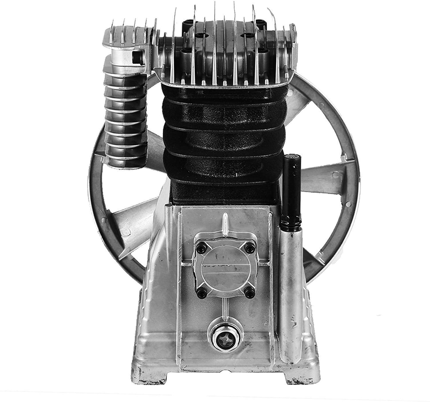 Luchtcompressorkop – Compressorpomp – Persluchtpomp – Zuigercompressor – Cilinderkop – 3 pk Vermogen – Robuuste Aluminium Behuizing
