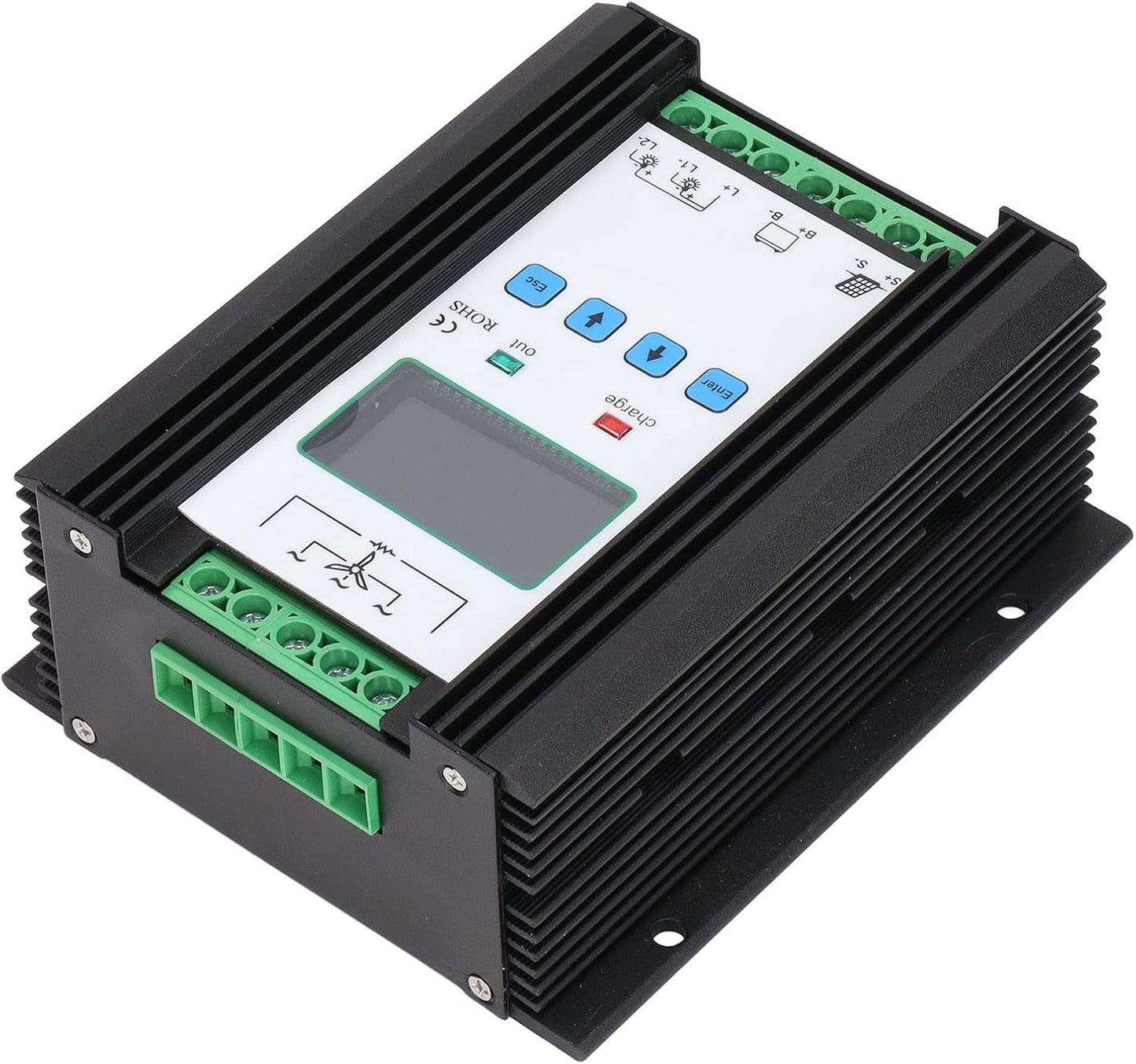 Akozon Wind Solar Controller Digitale Intelligente Controle Wind Solar Regulator 12V 24V 600W Professionele Accessoires