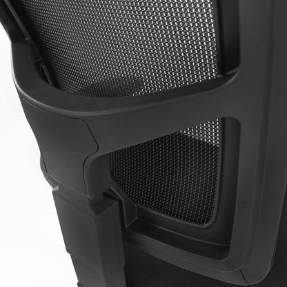 hjh OFFICE 760006 bureaustoel Impact PRO netstof zwart draaistoel met verstelbare rugleuning