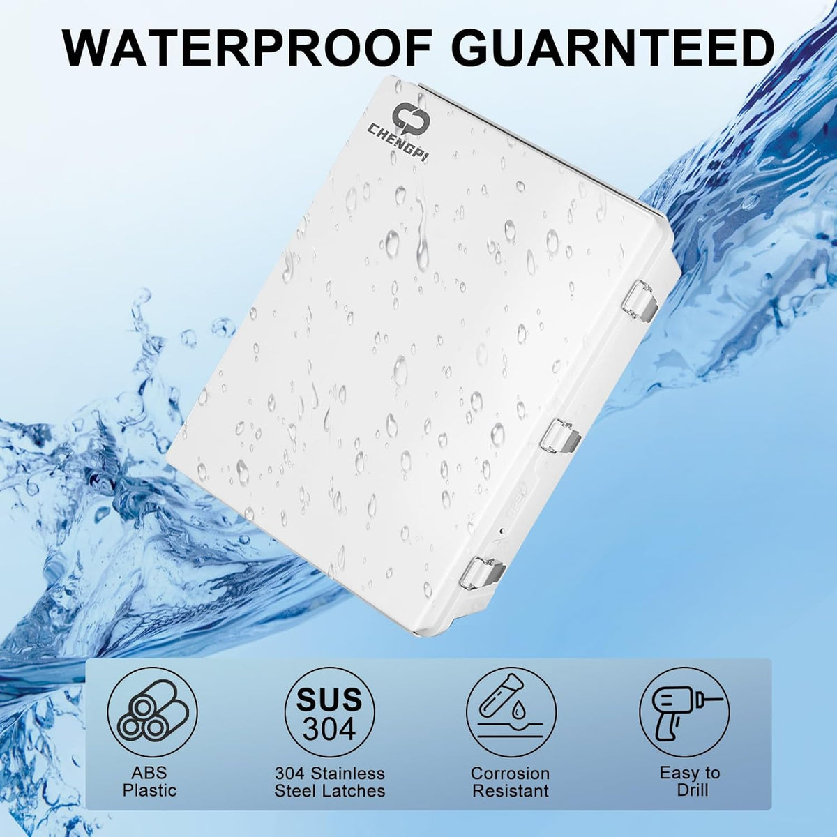 Verdeelkast opbouw, verdeelderkast, industriële behuizing, schakelkast, IP66 elektrische aansluitdoos, verdeeldoos buiten waterdicht, aansluitdoos 430 × 530 × 200 mm