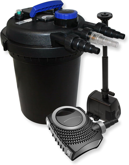Set drukfilter 6000 l pomp 70 W UVC-unit 11 W fonteinpomp