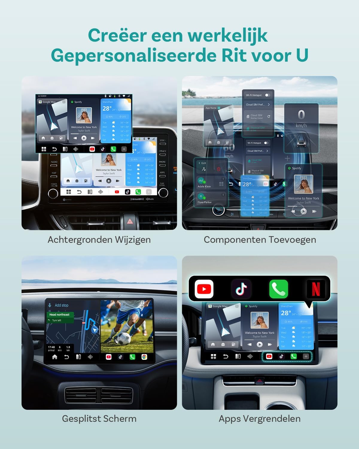 (2026 Nieuw) OTTOCAST P3 Pro CarPlay AI Box, 3-in-1 Draadloze CarPlay & Android Auto Adapter met HDMI-uitgang, 8+128GB, 5G WiFi, Split Screen, Download Elke App, OTA Upgrade voor Bedrade CP/AA Auto’s