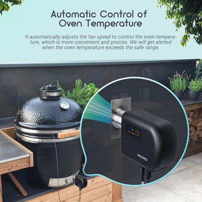 INKBIRD Wi-Fi Bluetooth BBQ Temperatuurregelaar,Smoker Thermometer met 4 sondes,Compatibel met Big Green Egg,Kamado Joe, Primo,Vision Grill, Akorn Kamado