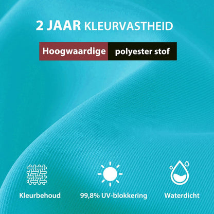Sekey Aluminum Parasol, 200 x 300 cm, parasol, balkonparasol, rechthoekig, voor balkon, tuin en terras, zonwering UV 50+