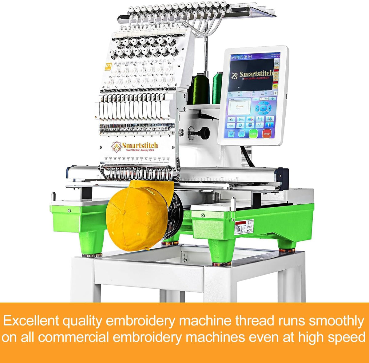 New brothread - Alle 60 Verschillende Kleuren 5000M Enorme Spoel Polyester Machine Borduurgaren voor commerciële en huishoudelijke borduurmachines