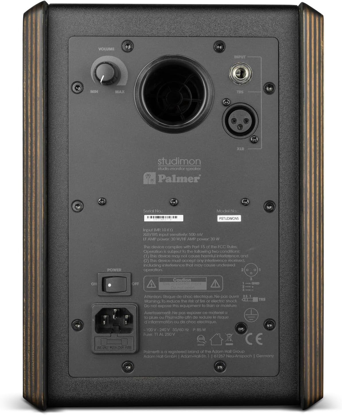 Palmer STUDIMON5 actieve 5 inch Needveld Studiomonitoren (2x) en Gravity SP3102TM Monitorstandaard met tafelklem (2x) - Bundle, Zwart