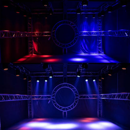 SHEHDS Bewegende Hoofd Lichtstraal Wassen LED 12x12W RGBW 4in1 DJ Lichten Verlichting Professionele 9/16 Kanalen DMX512 Geluid Geactiveerd Strobe Effect Podium Lichten voor Kerst Evenementen