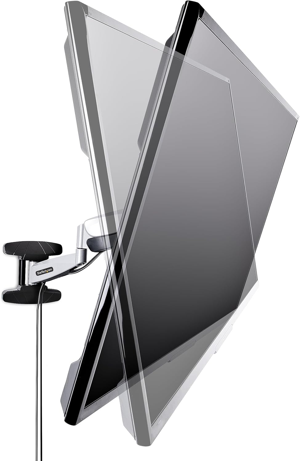 StarTech.com Wandmonteerbare VESA TV arm, Verstelbare Full Motion TV Muurbeugel voor 23"-55" Schermen, 30kg Draagvermogen, Uitschuifbare/Kantelbare/Zwenkbare VESA Wandbeugel (FHA-TV-WALL-MOUNT)