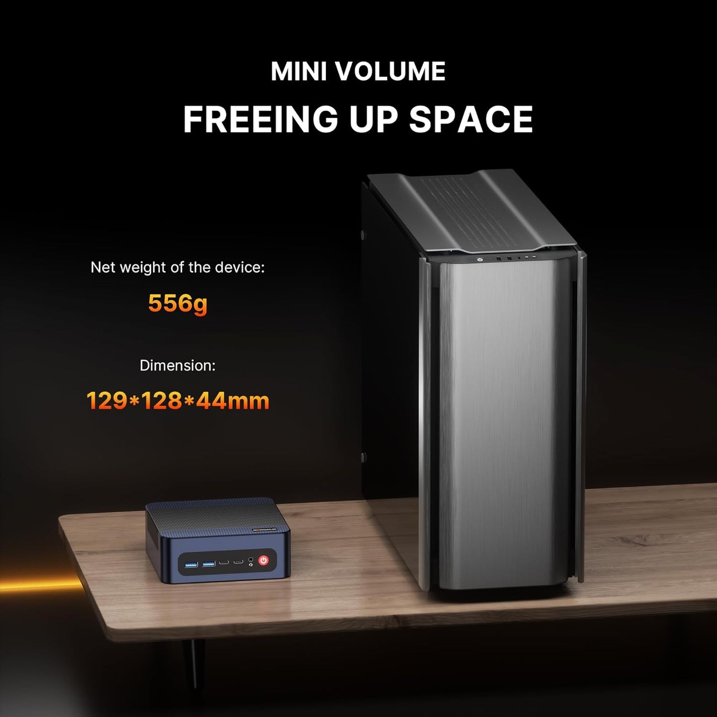 Mini Gaming PC – Mini Desktop – Compacte PC – Krachtige Computer – Ryzen 9 7940HS – 32GB DDR5 – 1TB PCIe 4.0 SSD – Wi-Fi 6E & Dual 2.5GbE LAN